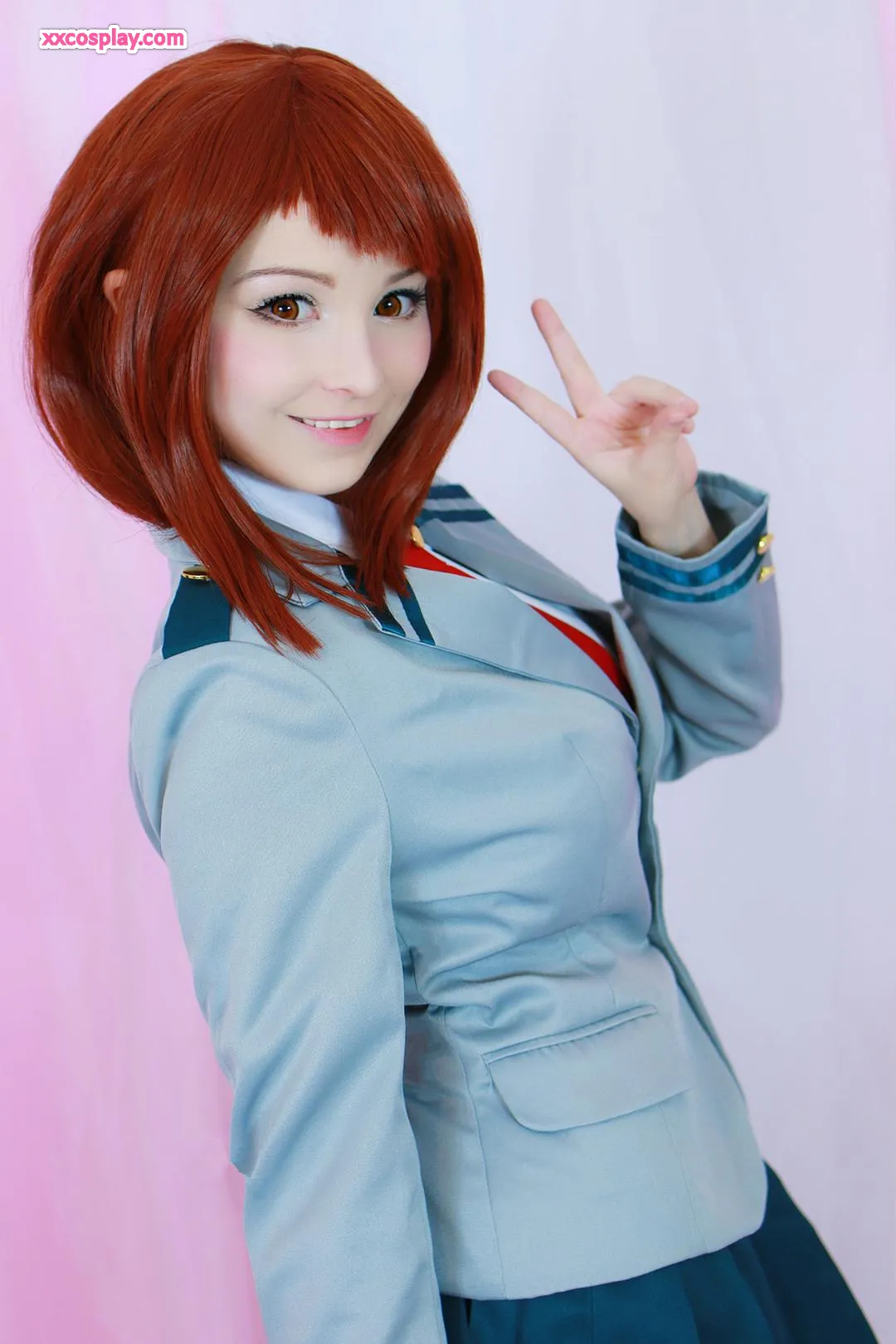 Hidori Rose sebagai Ochaco Uraraka - Cosplay My Hero Academia